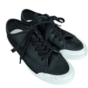 Rag & Bone‎ Standard Issue Black Leather Sneakers, Size 9, $225 Retail